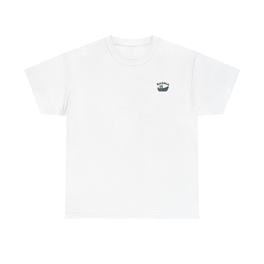 Barco Pesquero — "RASMIA" Minimal Retro Tropical T-Shirt