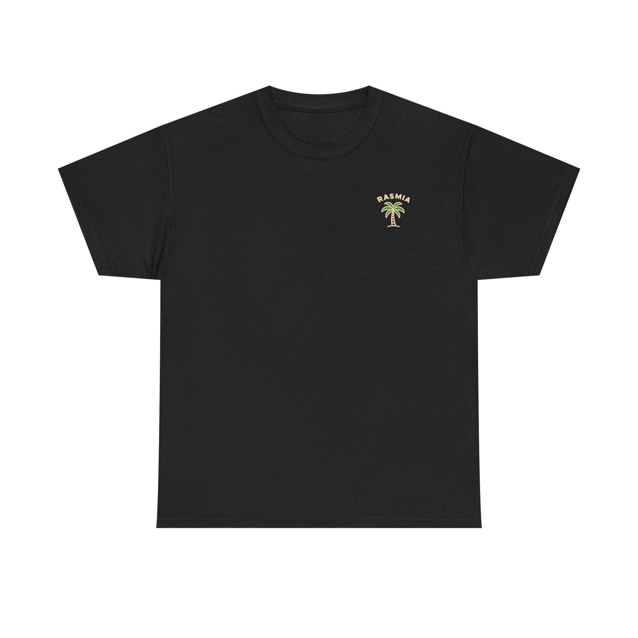 Palm Tree Tee — "RASMIA" Minimal Retro Tropical T-Shirt