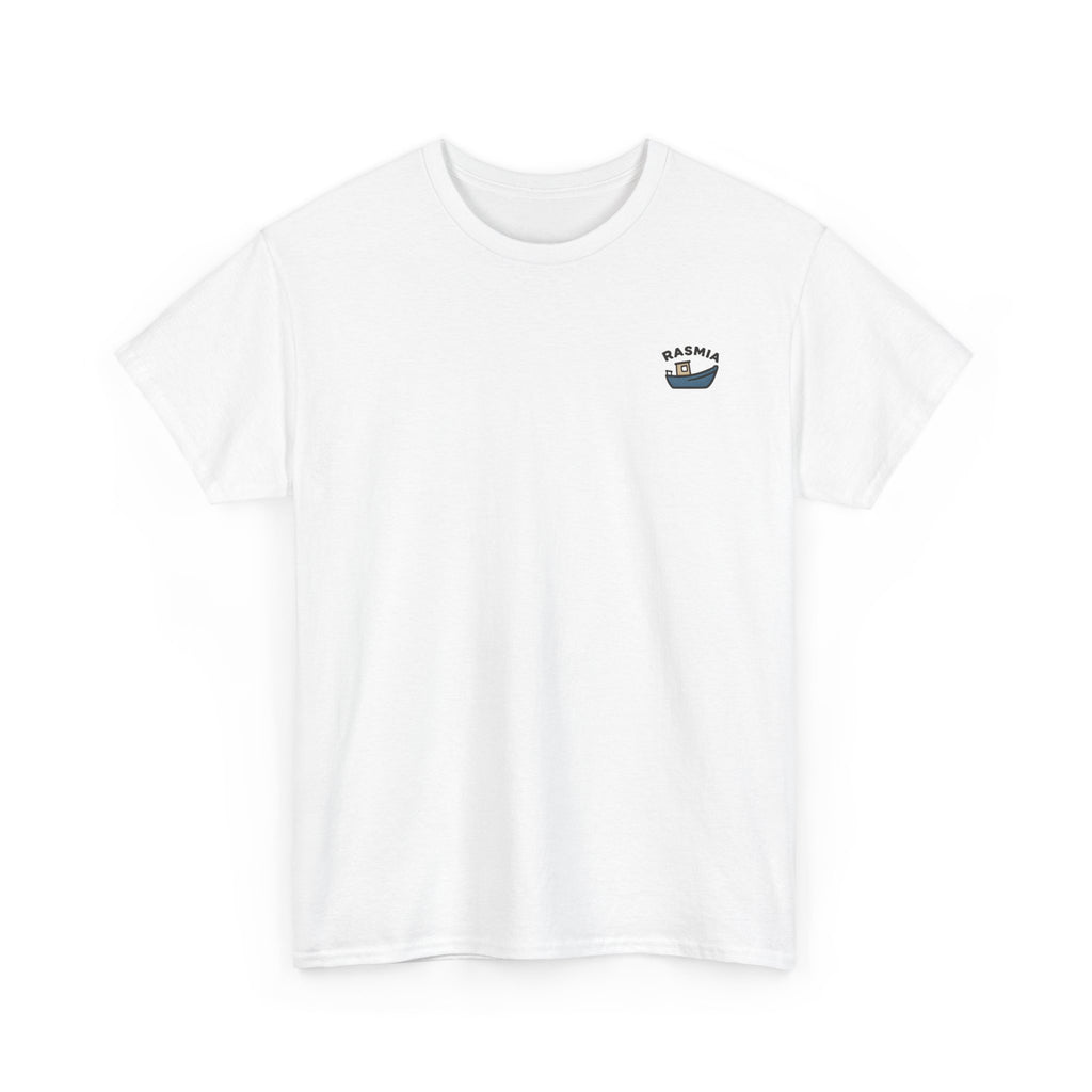 Barco Pesquero — "RASMIA" Minimal Retro Tropical T-Shirt