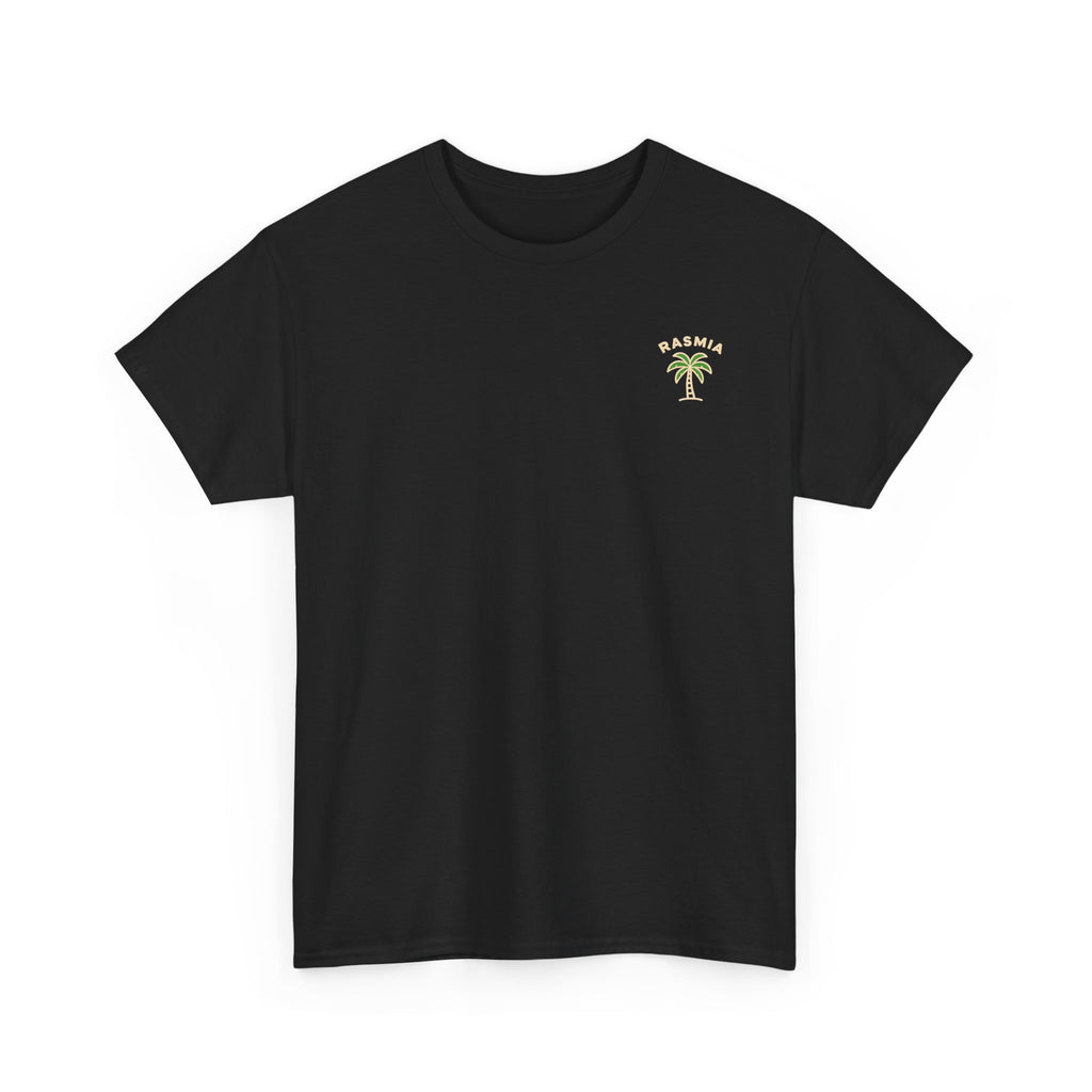 Palm Tree Tee — "RASMIA" Minimal Retro Tropical T-Shirt